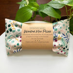 Light Tan Floral Weighted Lavender Mini Pillow