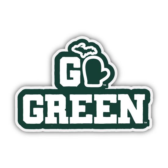 MSU - Go Green Mitten Sticker
