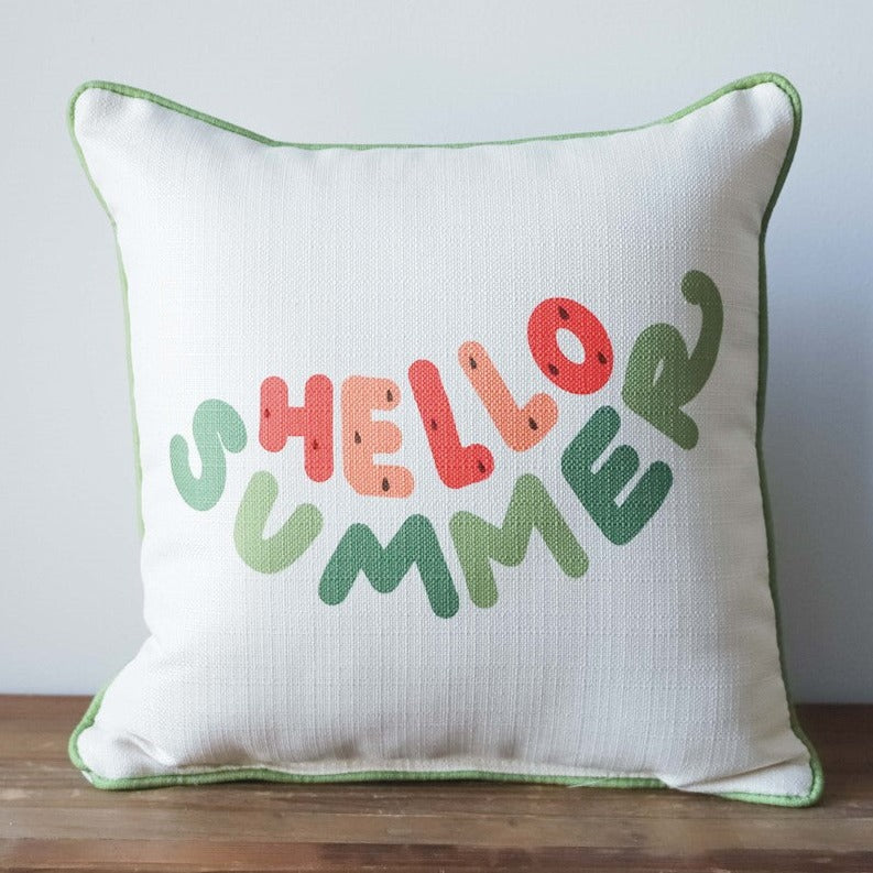 Hello Summer Melon Pillow