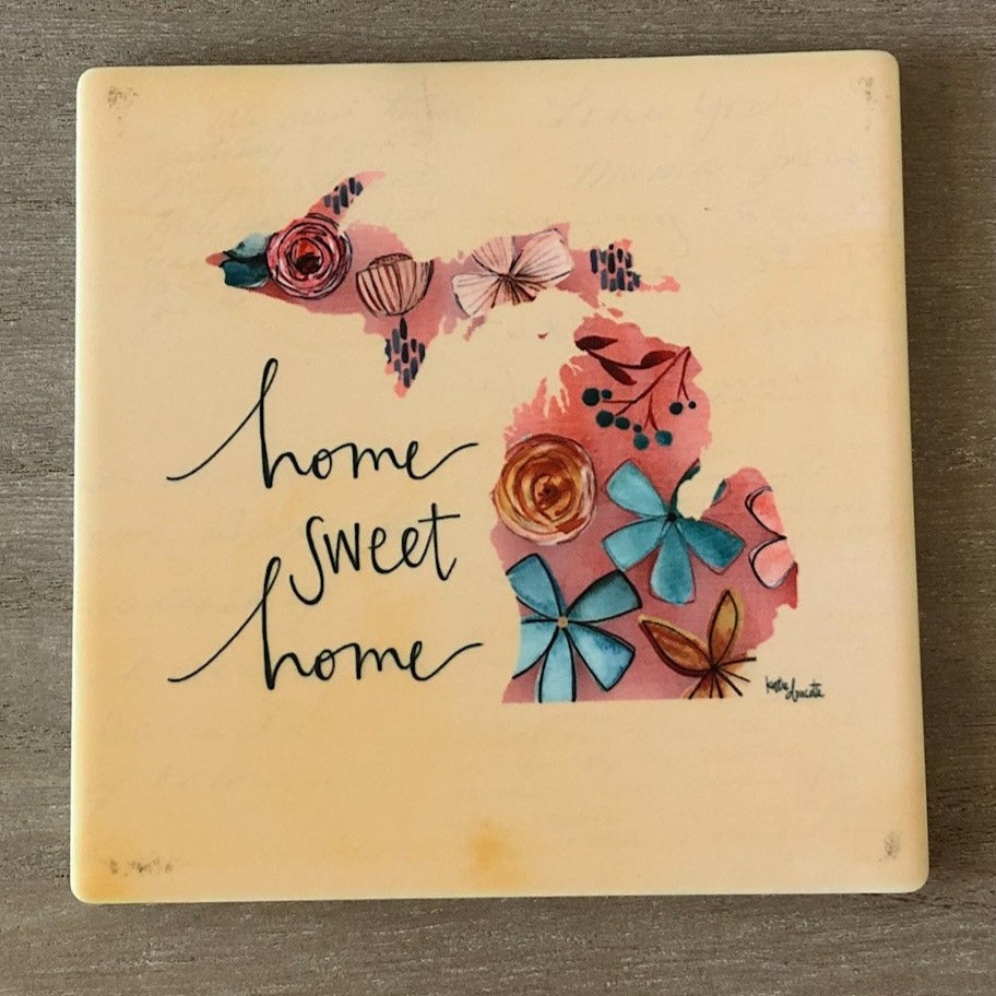 Home Sweet Home Sandstone Coaster