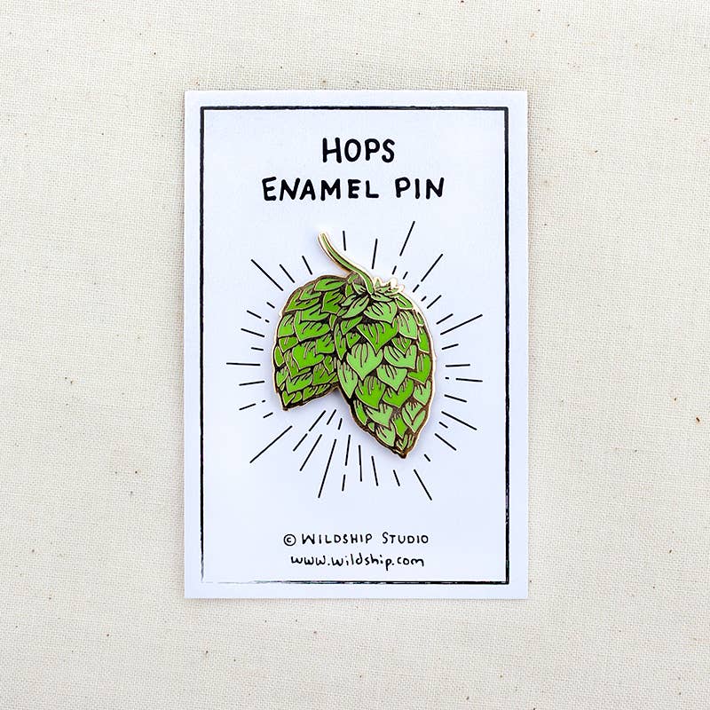 
                  
                    Hops Craft Beer Enamel Pin
                  
                