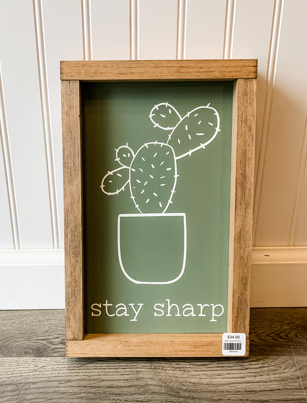 Stay Sharp Framed Sign