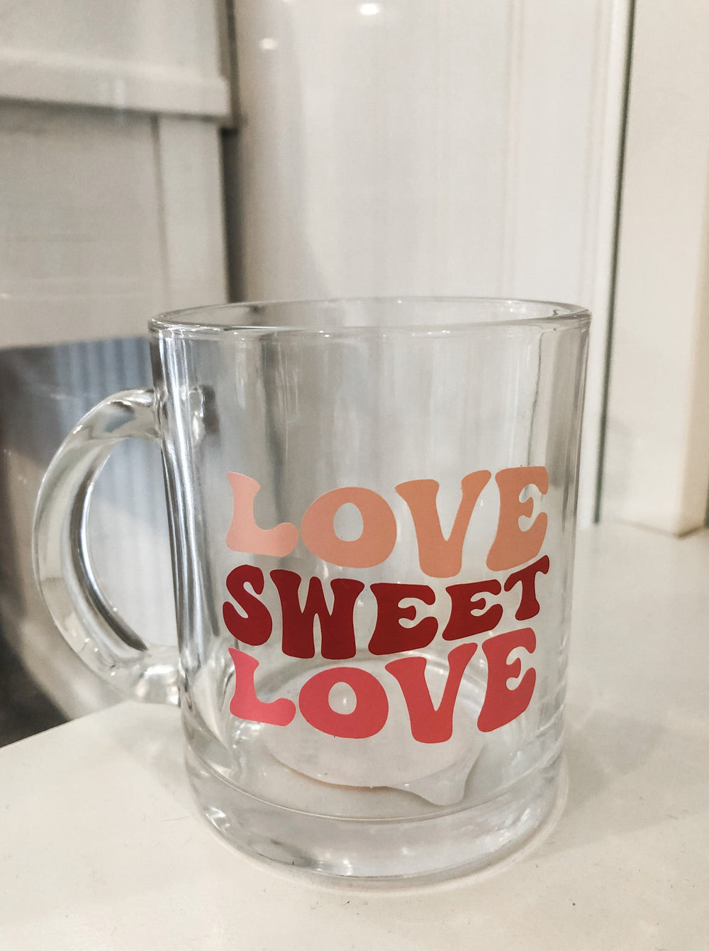 Love Sweet Love Glass Mug