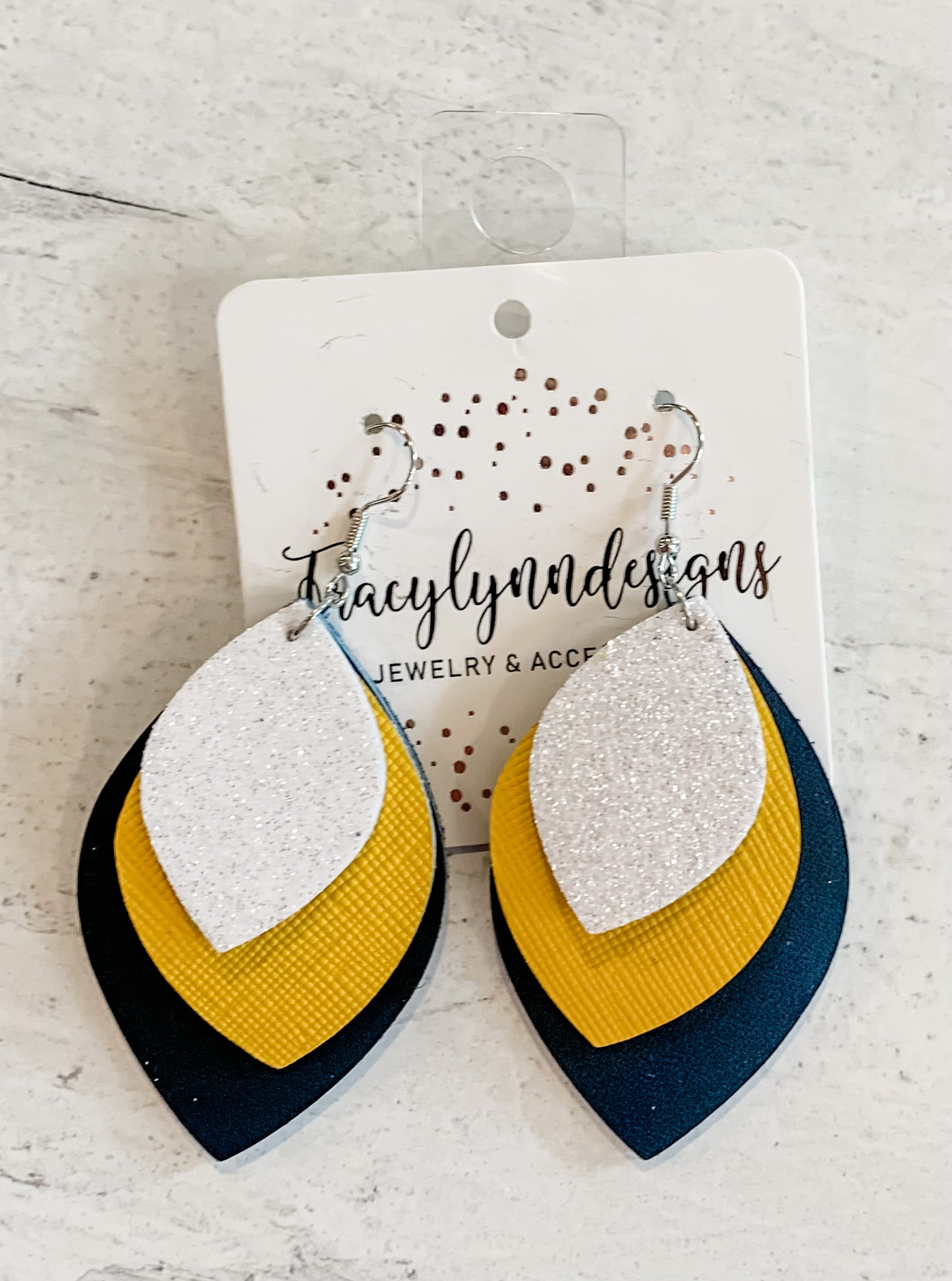 DeWitt School Spirit Earrings- Triple Pears