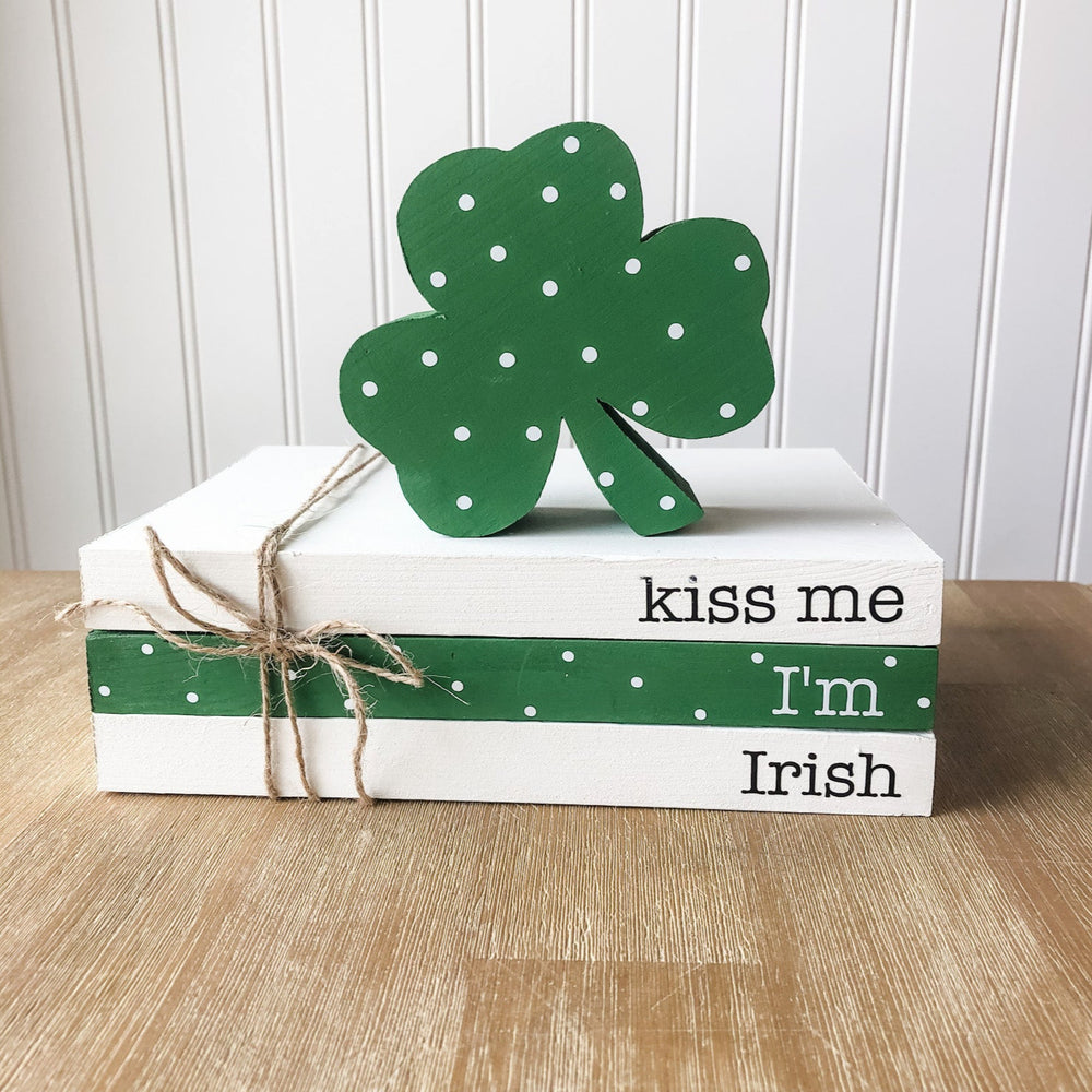 St. Patrick's Day Bookstack