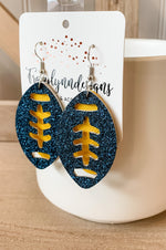 DeWitt School Spirit Earrings-Football