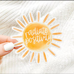Radiate Positivity Sun Sticker