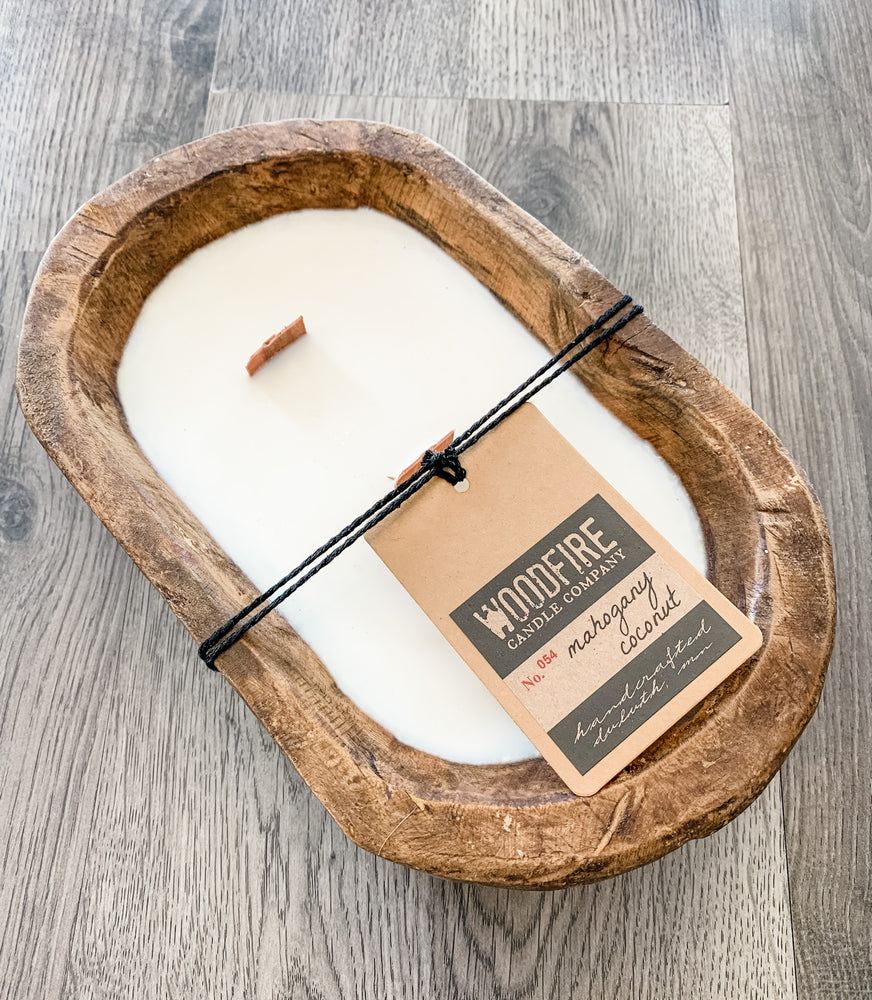 Mahogany Coconut Dough Bowl Candle