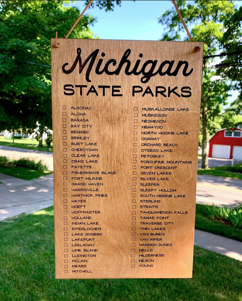 Michigan State Parks Check List