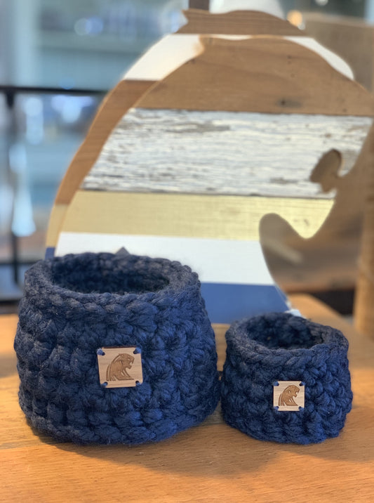 DeWitt Panther Crochet Basket (Three Sizes Available)