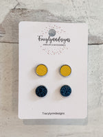 DeWitt School Sprit Earrings-Double Stud