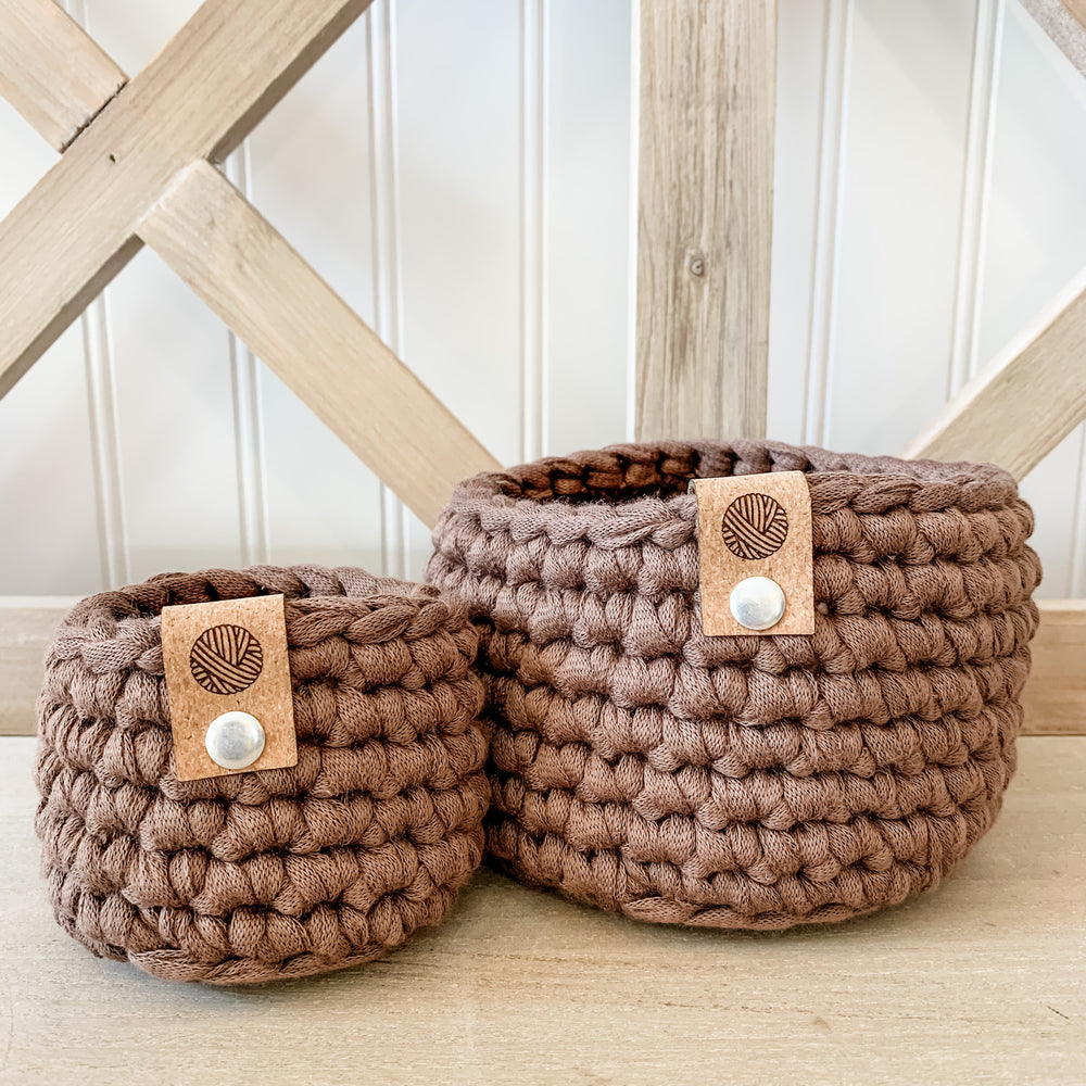 
                  
                    Brown Mini Boho Crochet Basket
                  
                