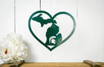 MSU Heart Metal Sign