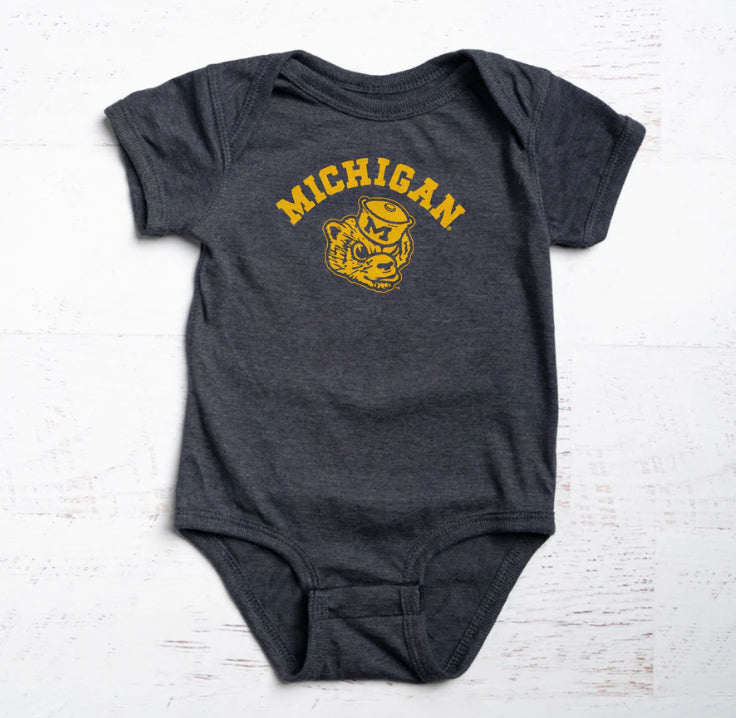 UofM - Vintage Wolverine Onesie