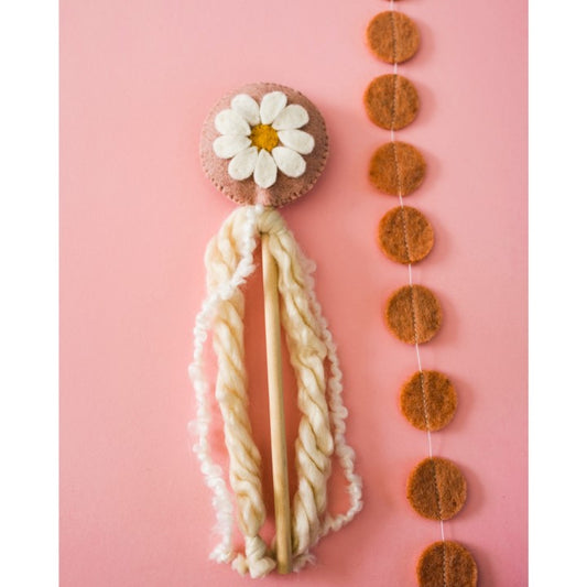 Whimsy Flower Power Felt Wand