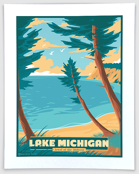 Lake Michigan Art Piece