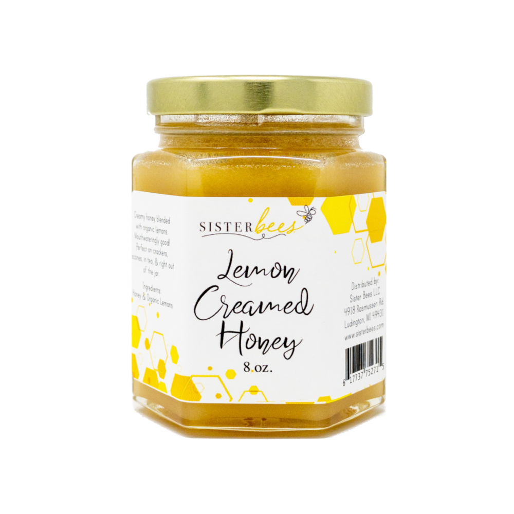 Lemon Creamed Honey 8oz Jar