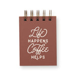 Coffee Helps Mini Jotter Notebook