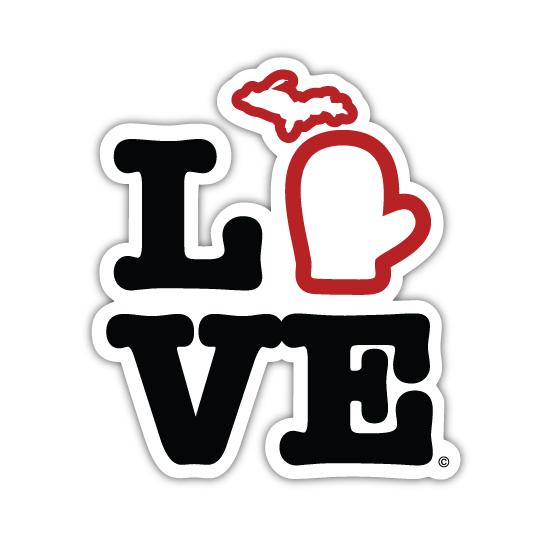 Michigan Love Sticker