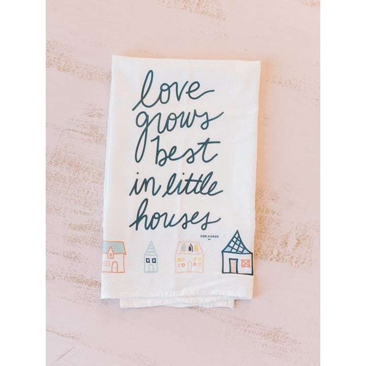 Love Grows Best Flour Sack Towel