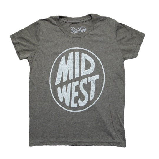 Midwest Olive Youth Tee
