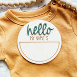 Birth Announcement Sign - Mint