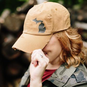 Mustard (Carhartt Yellow) + Black Michigan Hat