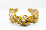 Mustard Floral Knotted Headband