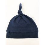 Navy Knot Newborn Hat