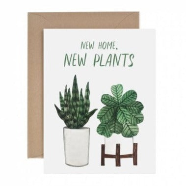 New Home New Plants Housewarming Greeting Card