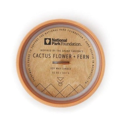 Cactus Flower + Fern Candle