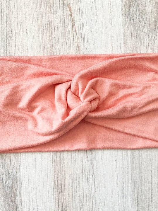 Peach Twist Headband for Kids