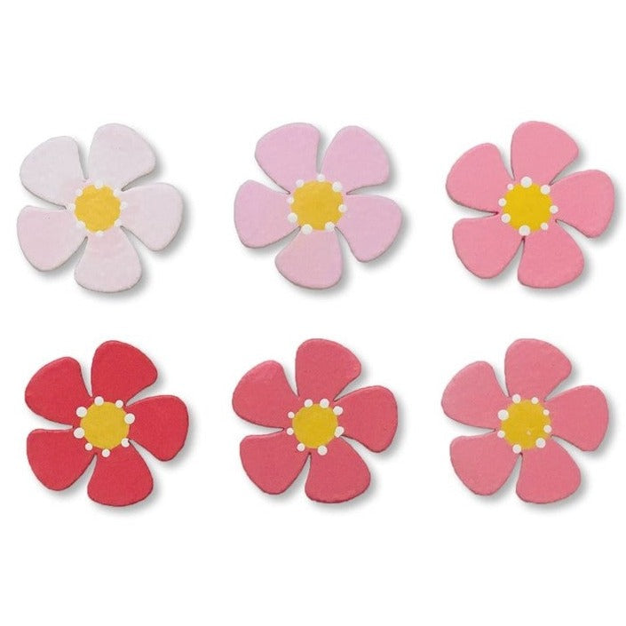 Flower Ombre Pink Magnets (Set of 6)