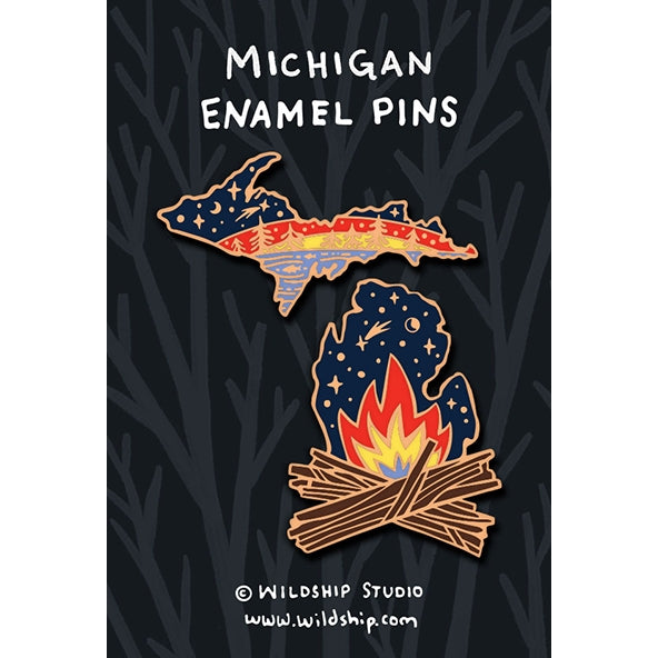 Michigan Enamel Pin Set
