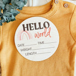Birth Announcement Sign - Rainbow