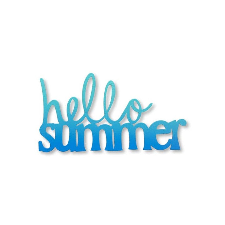 Hello Summer Blue Magnet
